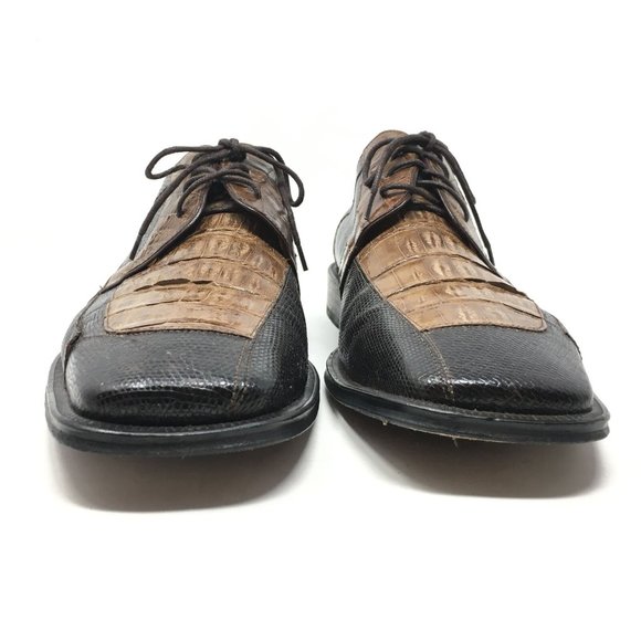 David Eden Oxfords Shoes Size 10.5 Brown Croc Liz